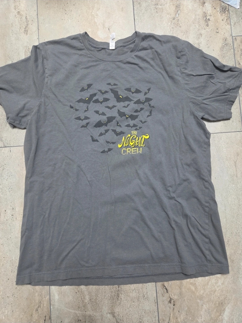 - Bella Canvas Gray Short Sleeve Tee with Yellow Graphic